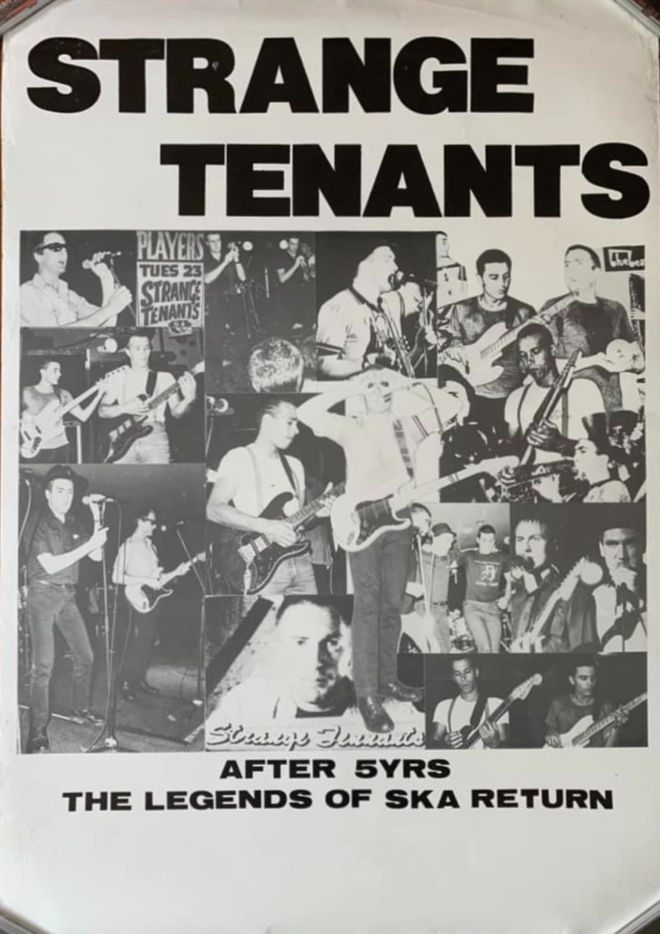 Strange Tenants unused gig poster