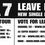 Thumbnail: AREA - 7 Leave me alone promotional sticker backing