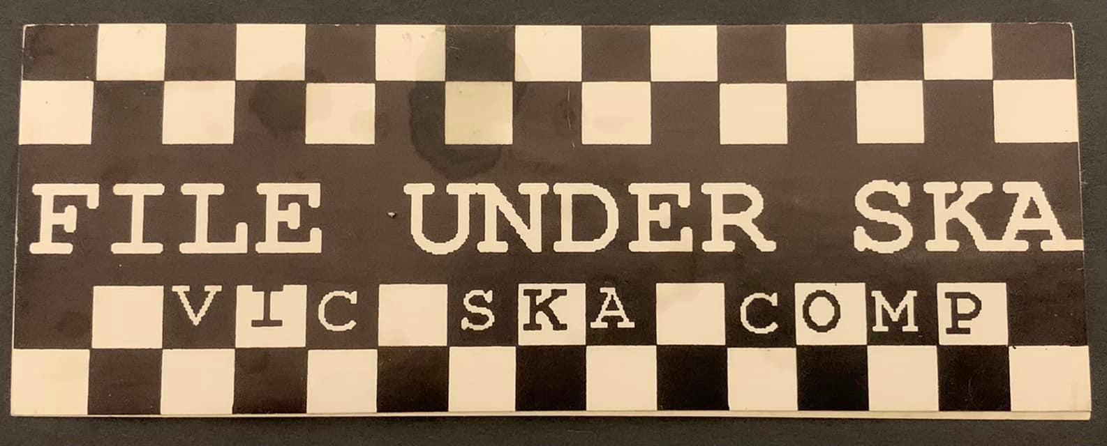 File under ska sticker came with the CD of the same name.