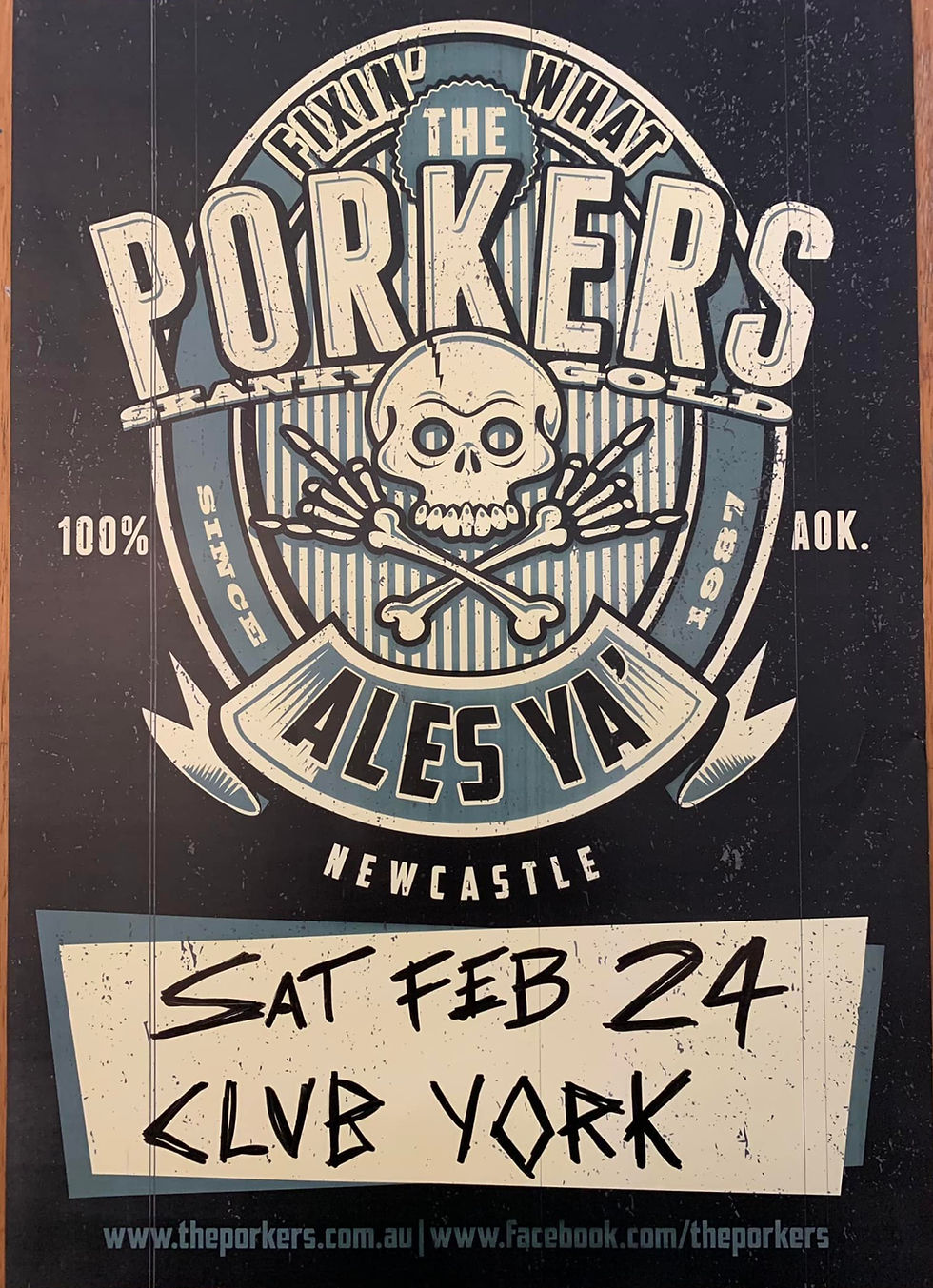 The Porkers Fixin' What Ales Ya' tour poster