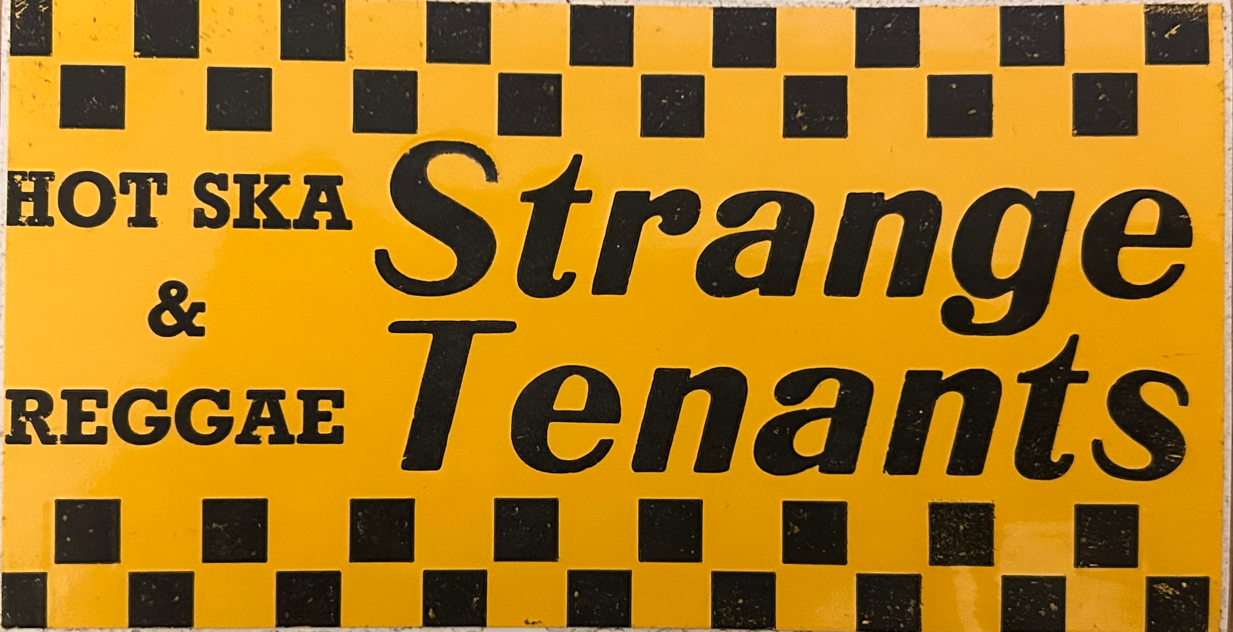 Strange Tenants Hot Ska & Reggae Orange sticker