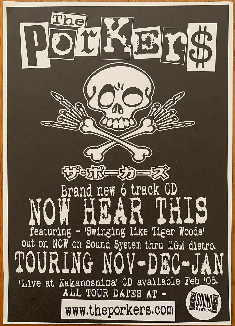 The Porkers Now Hear This flyer