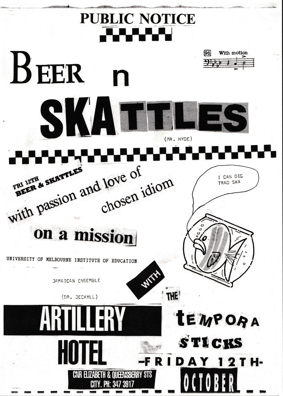 Beer N Skattles play Artillery Hotel 12/10/1990