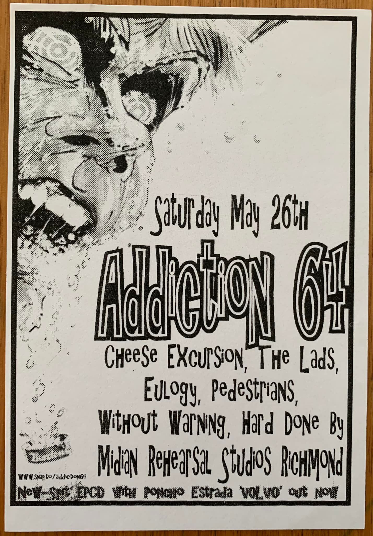 Addiction 64 small flyer Midian Studios Richmond