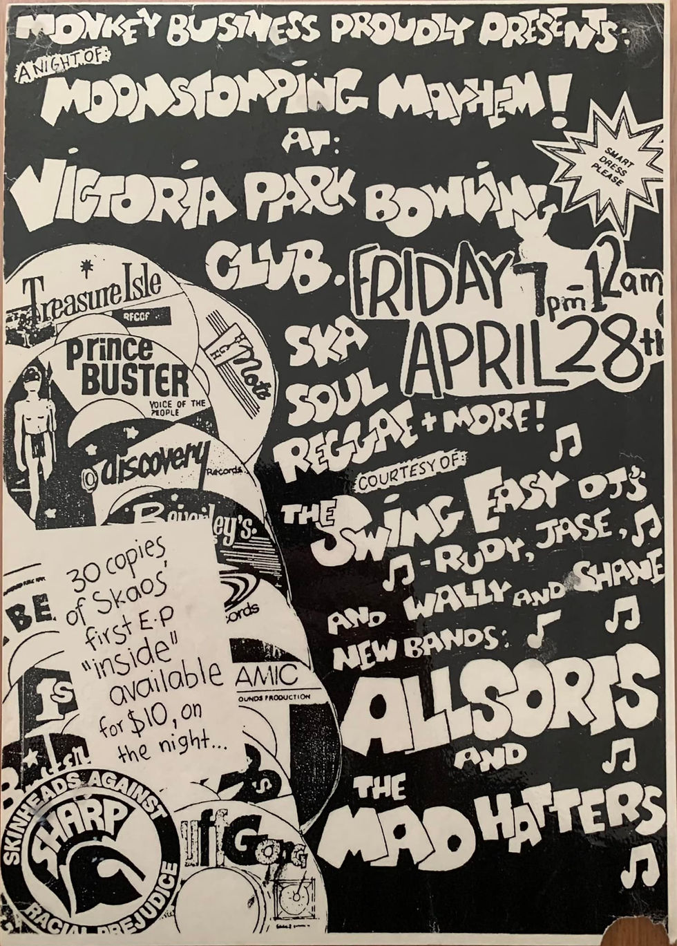 Allsorts & The Mad Hatters + Swing Easy DJ's 28 April Flyer