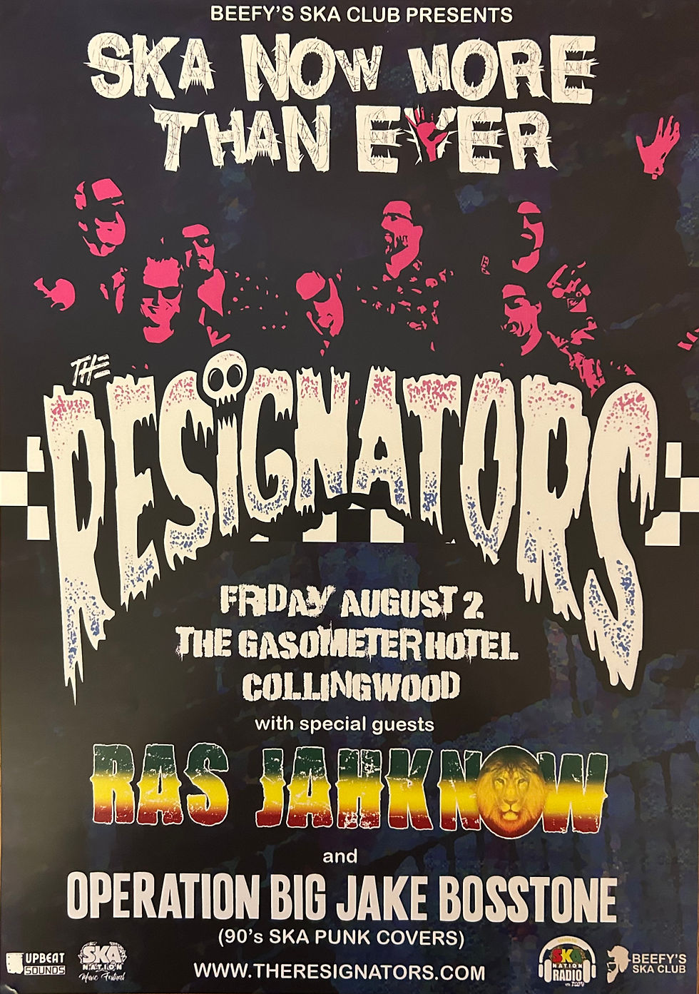 The Resignators, Ras Jahknow, Operation Big Jake Bosstone 2/8/24 Poster