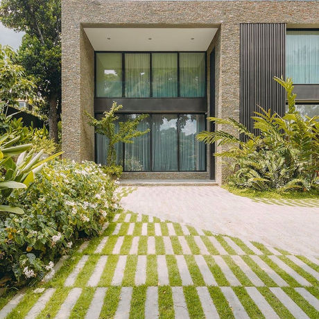 stone pavement by bioventures landscape designers and contractors, thrissur and palakkad