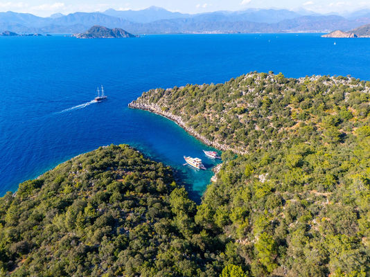 Fethiye Akvaryum Koyu Uzaktan fotografı