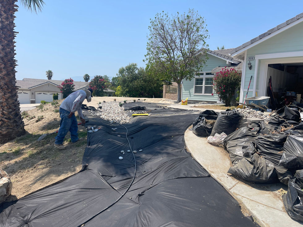 Colton Landscape Creek Underlayment Setting