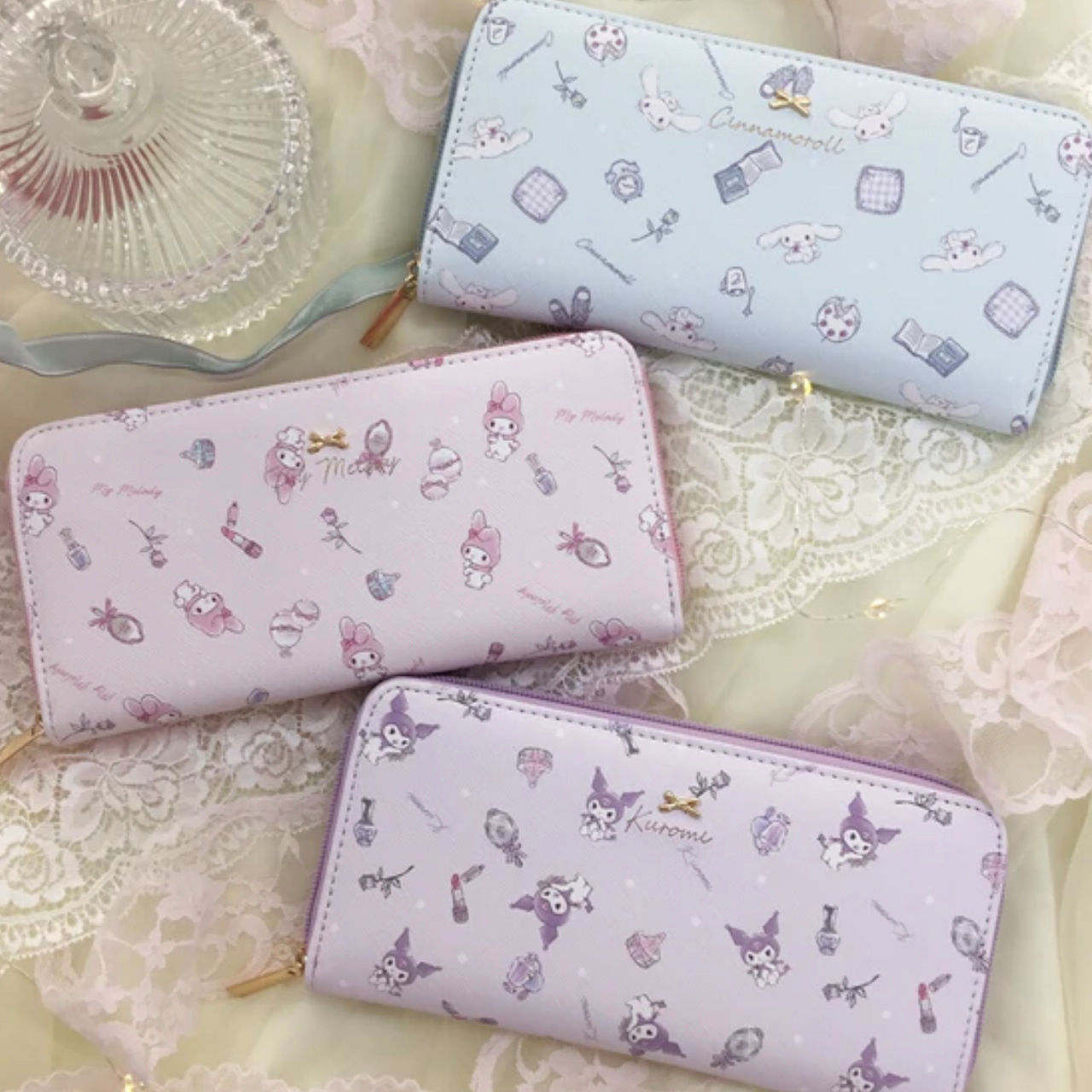 Sanrio - 人造皮長款錢包