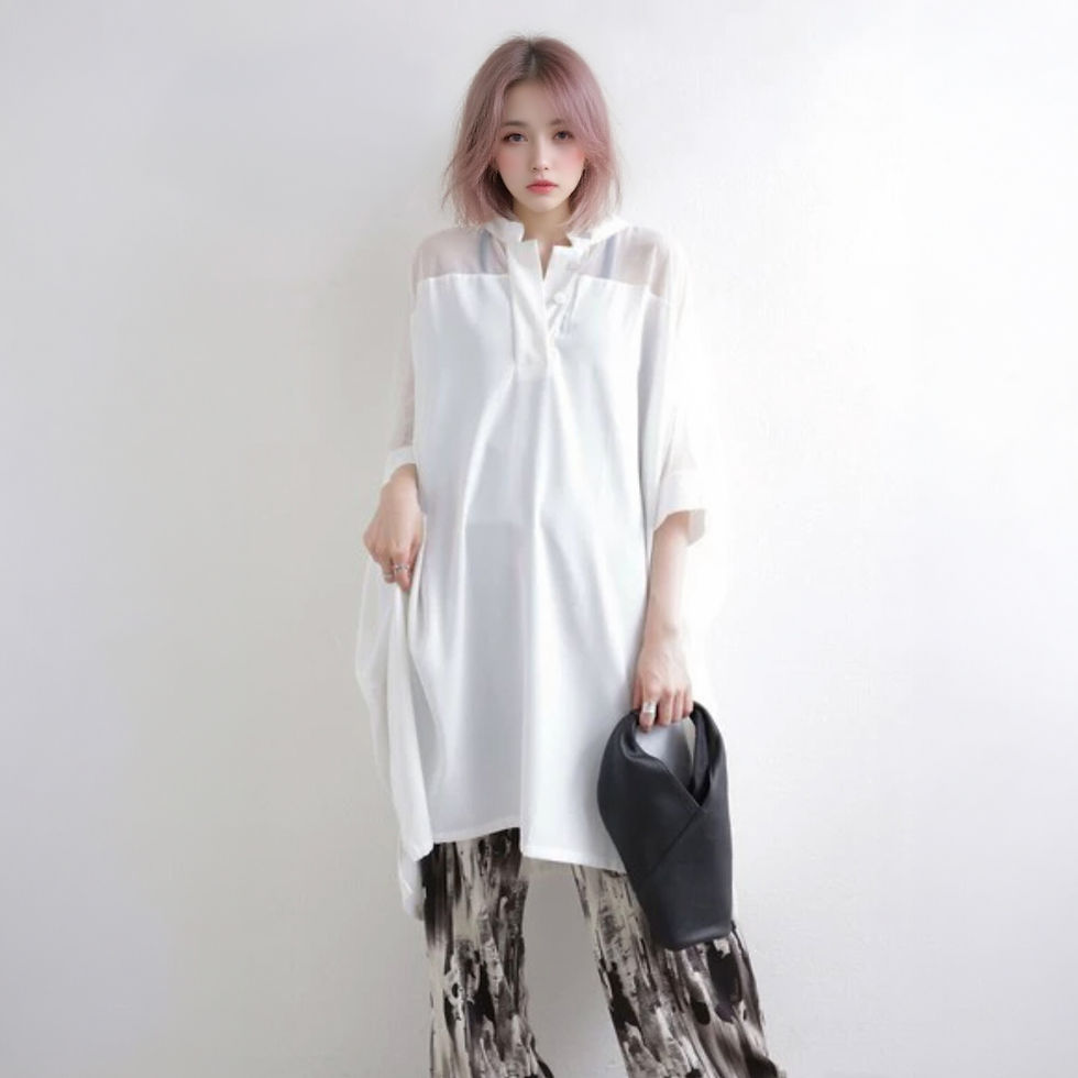 Thumbnail: 時尚服飾 - 混紡材質飛鼠上衣