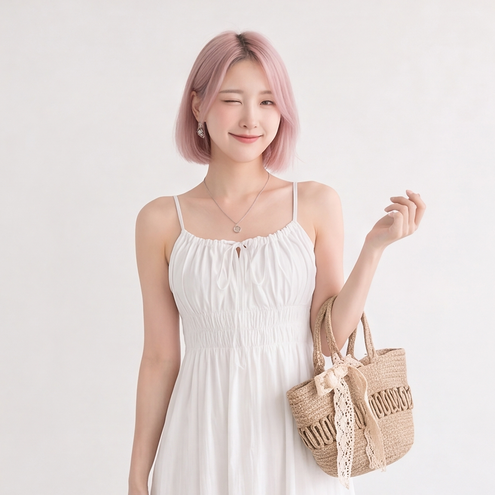 Thumbnail: 時尚服飾 - 蝴蝶結吊帶連身裙