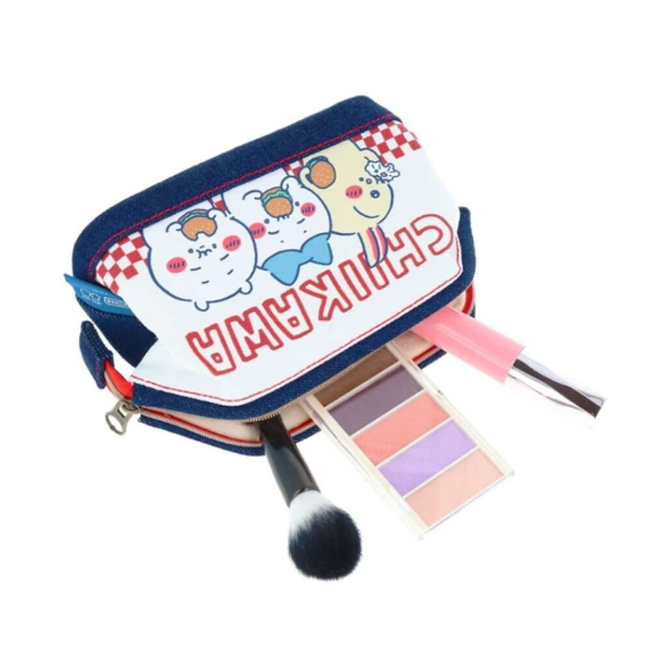 Thumbnail: 可愛角色 - Chiikawa 牛仔布化妝袋