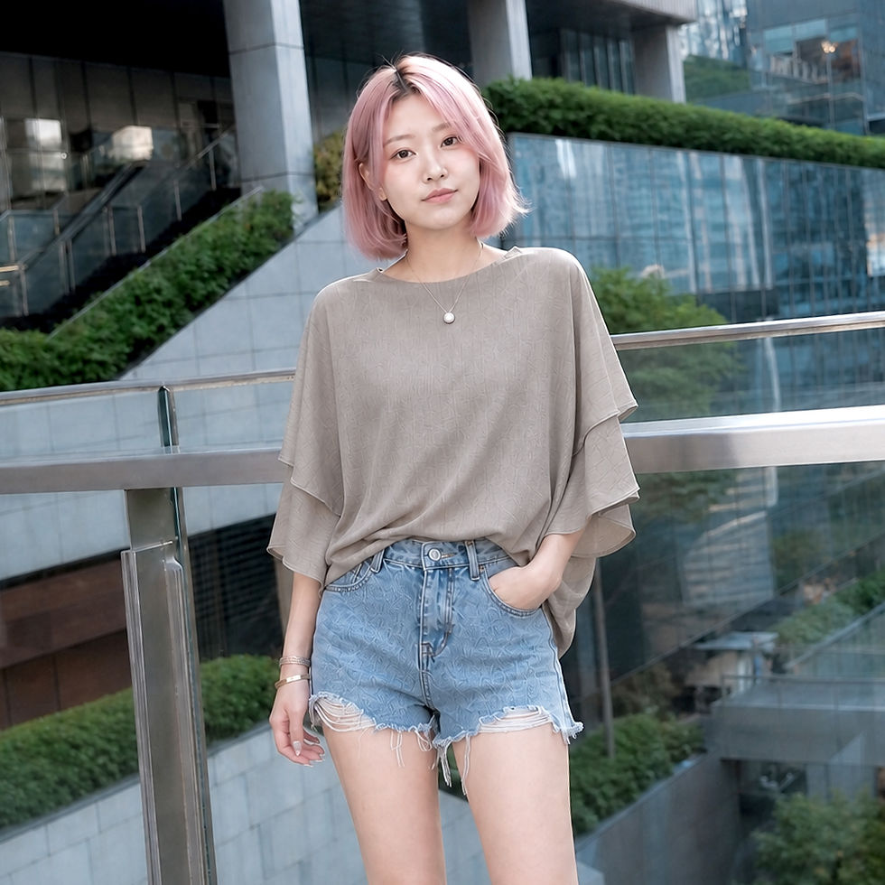 Thumbnail: 時尚服飾 - 蝙蝠袖寬鬆上衣