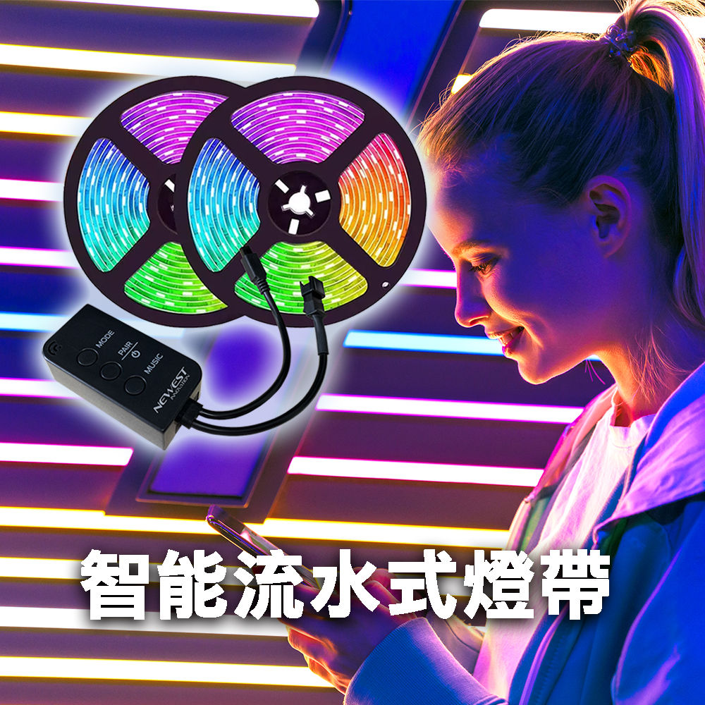 Smart RGB LED Flowing Strip (5m)