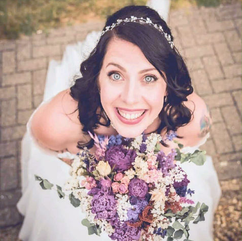 Burgundy wedding flowers