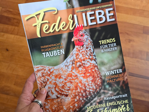 Mein Artikel in der Federliebe "Bachblüten für Tiere"