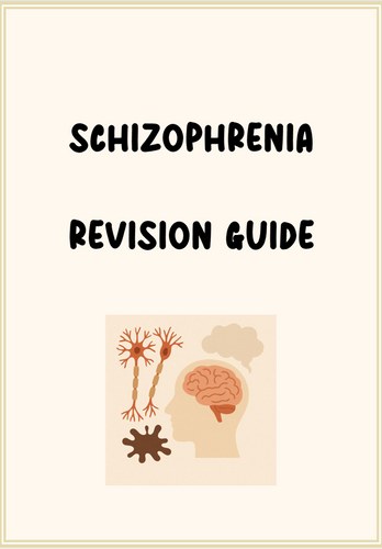 Schizophrenia Study Guide AQA Psychology (NEW SPEC) | Aceyourpsychology