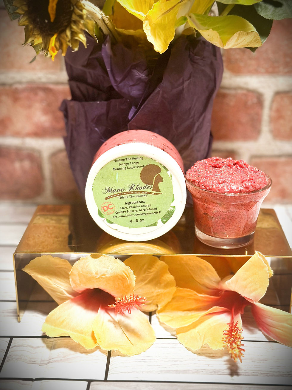 Healing Foaming Sugar Scrub 4 oz