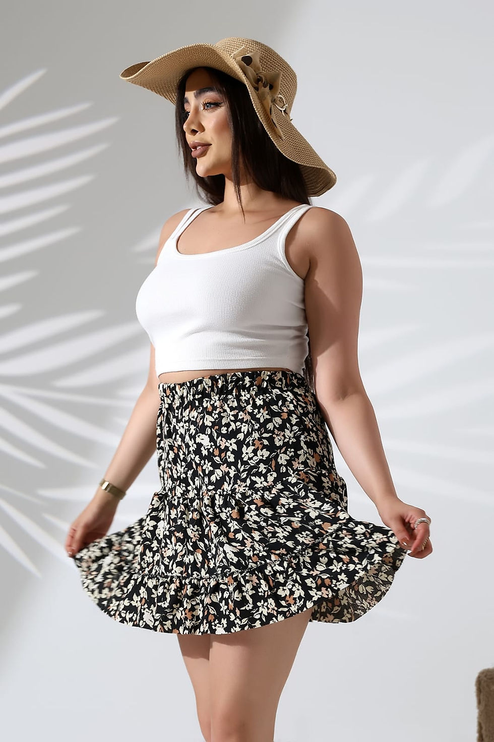 Küçük resim: Çiçek Desenli Şort Etek