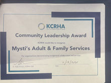 Mysti’s Washington Honored with the KCRHA Community Leadership Award