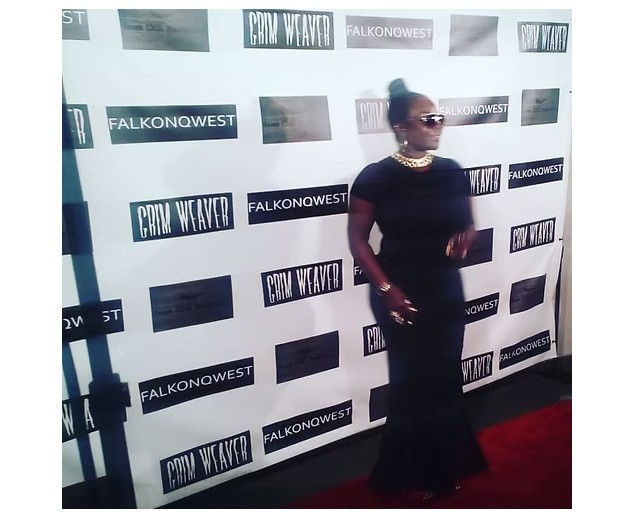 Mysti at the Premiere of the movie she was in called "Grim Weaver"