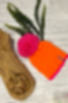 Neon Orange Sprial Design Hats