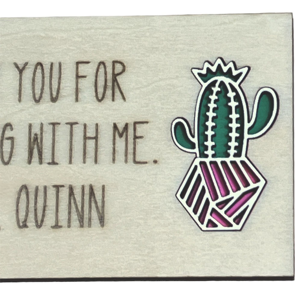 Thumbnail: Cactus / Thanks Custom Gift Tag