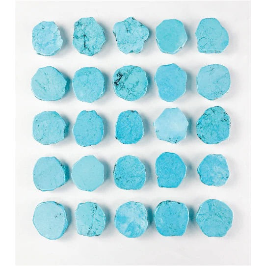 Thumbnail: Turquoise Natural Edge Crystal Phone Grip & Stand