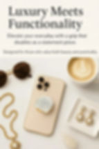 Thumbnail: Chevron Amethyst Gold Ege Crystal Phone Grip