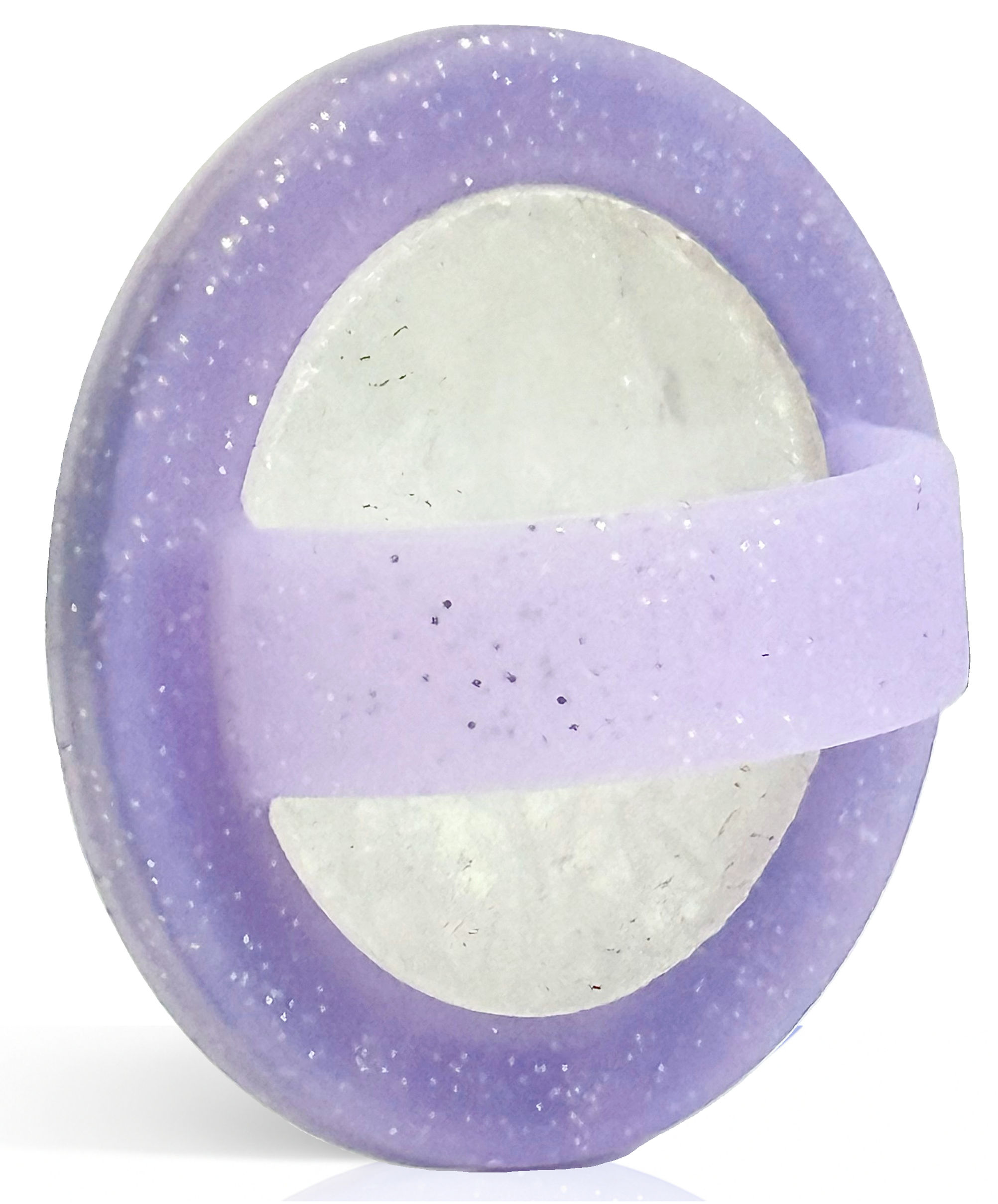 Clear Quartz Crystal Magnetic Phone Grip Purple Sparkle Ring