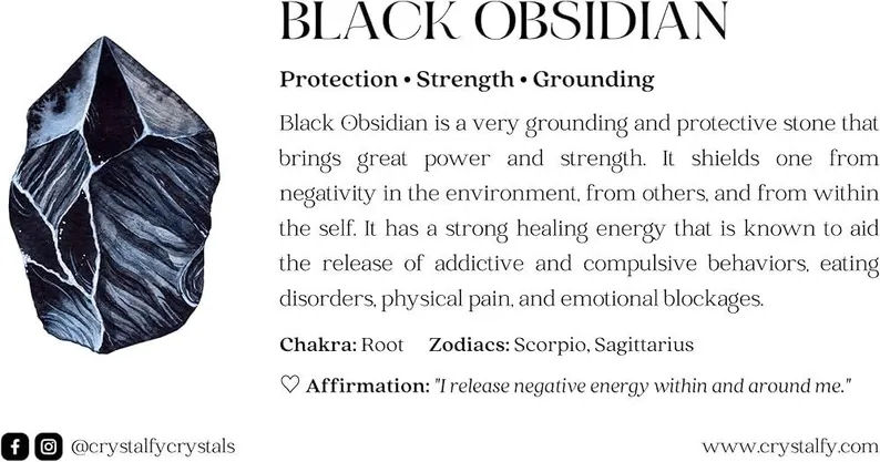Thumbnail: Black Obsidian Natural Edge Genuine Crystal Phone Grip & Stand