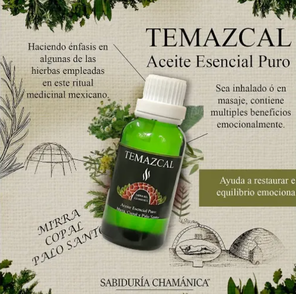 Miniatura: Kit de Hierbas Temezal, baño de hierbas, Esencia liquida y aceite de temazcal.