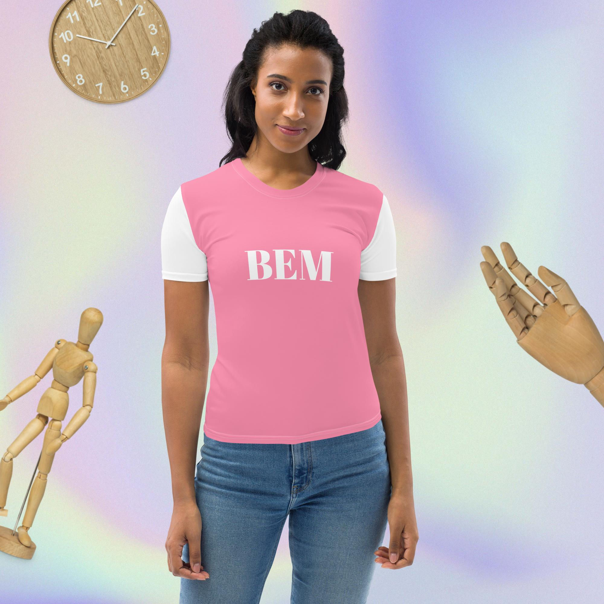 BEM pink/white Women's T-shirt