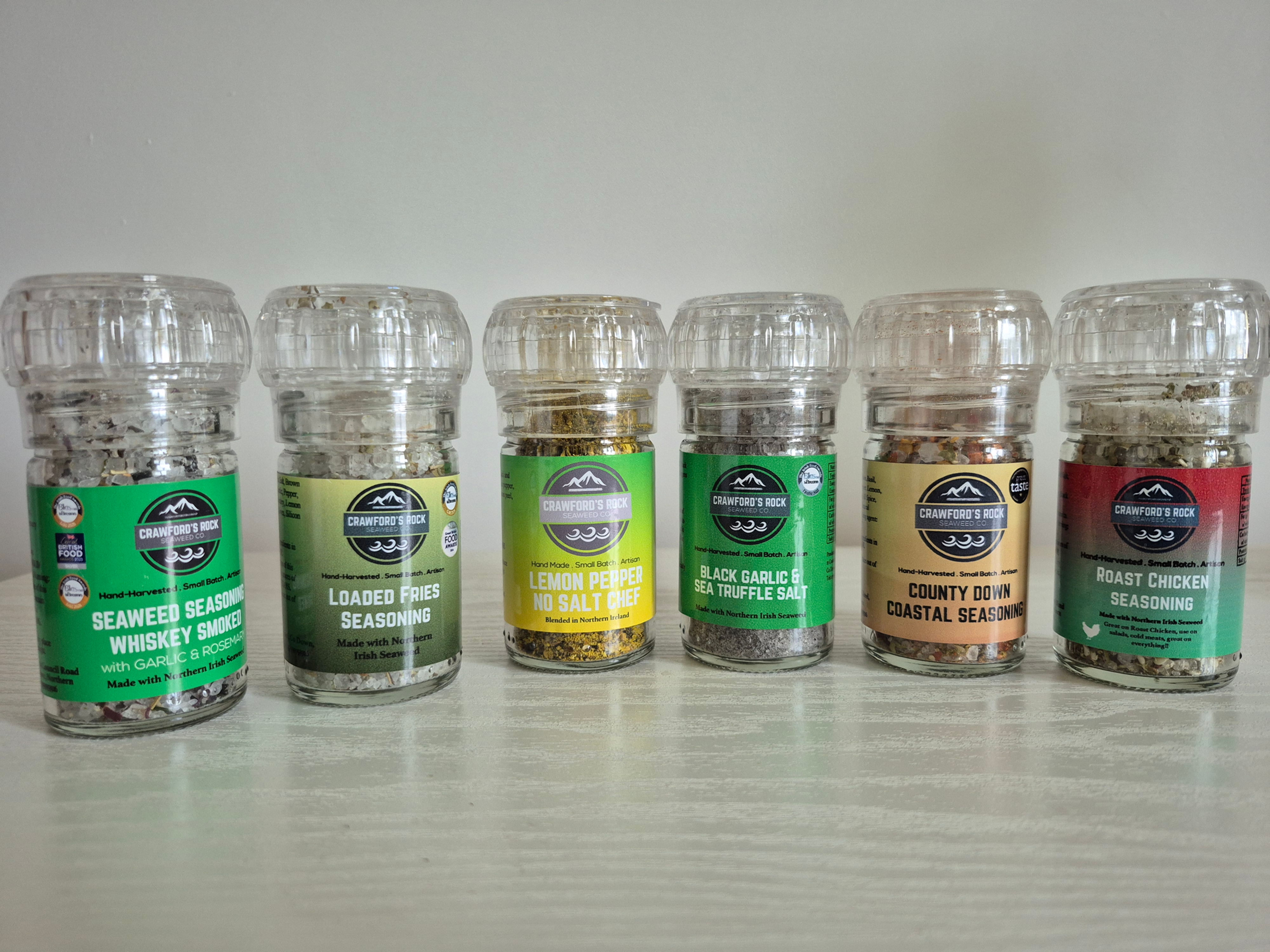 The mini 6 Seaweed Salts and Seasonings