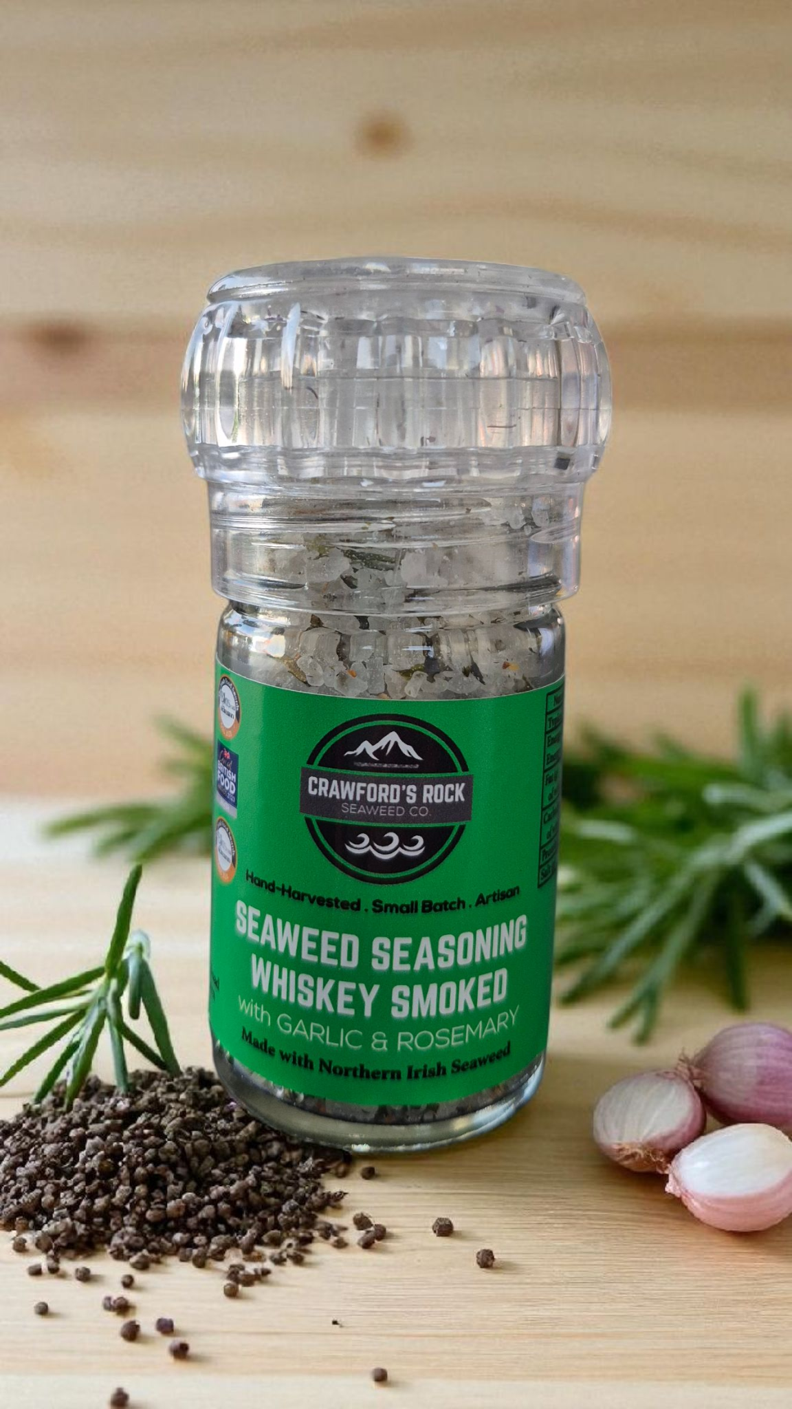 Smoked Whiskey Garlic and Rosemary Seaweed Seasoning Mini