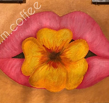 Floral lips