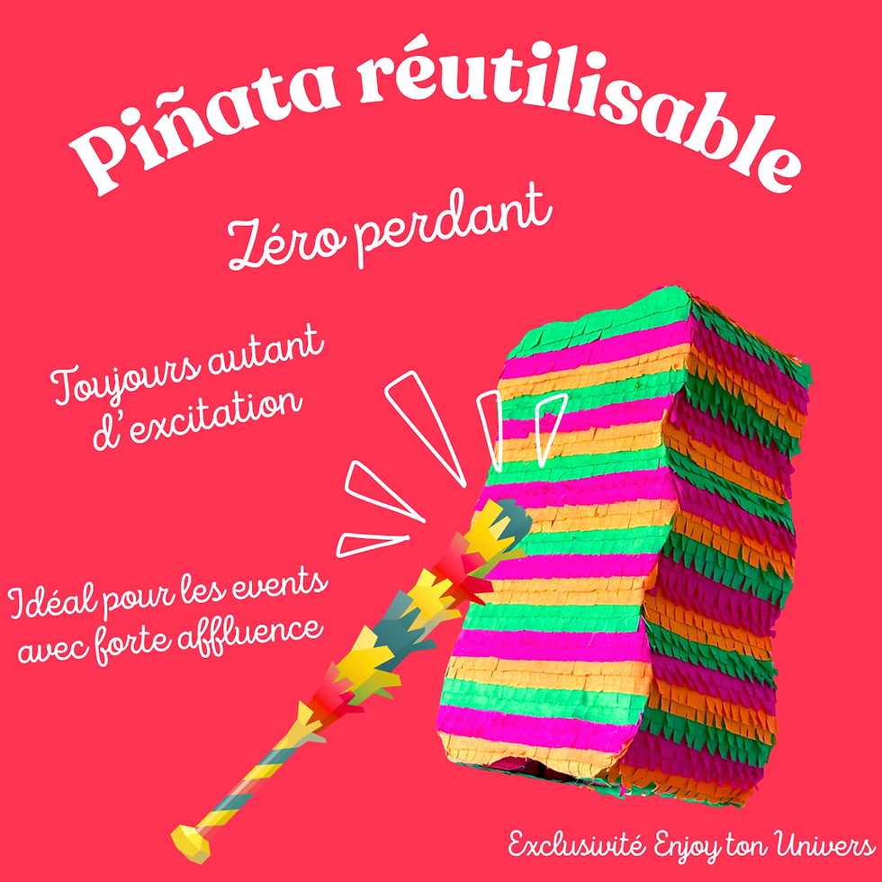 Piñata réutilisable pour événements, road show, pop up store.