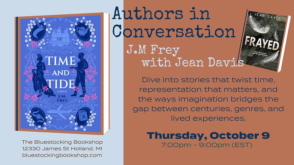Authors in Conversation - J.M. Frey with Jean Davis