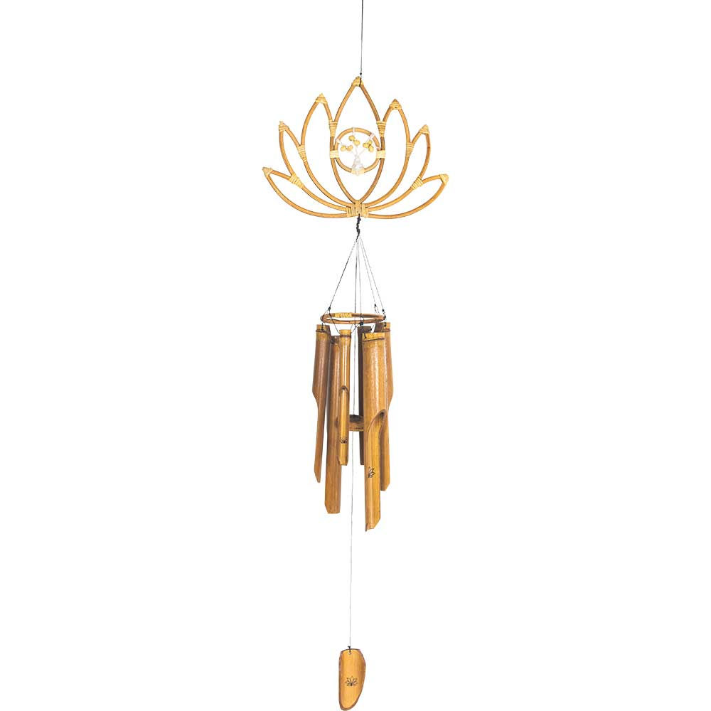 Carillon en Bambou – Lotus & Arbre de Vie