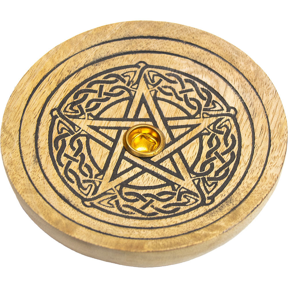 Plaque bois pentacle