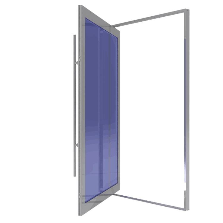Pivot impact Door