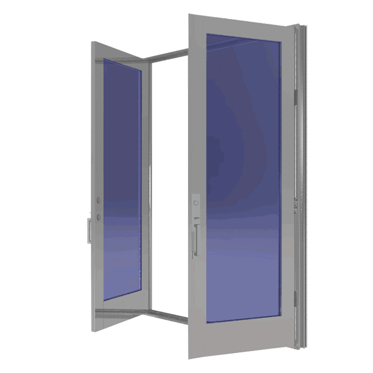 Swinging impact door