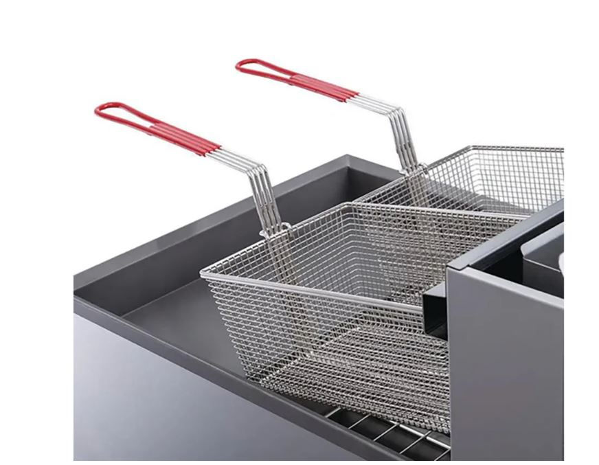 Thumbnail: Dukers Appliance Co DCF5-LPG Full Pot Floor Model Gas Fryer w/ 70 Lb Capacity, 1