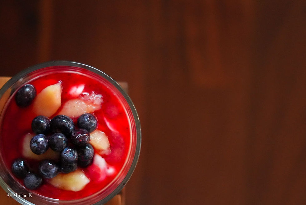Berries Steamed Apples Honey and Yogurt v3.JPG