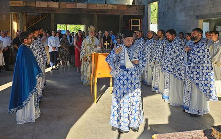 Consecration of the Cornerstone for the Serbian Orthodox Church of St. King Milutin in Jacksonville, FL