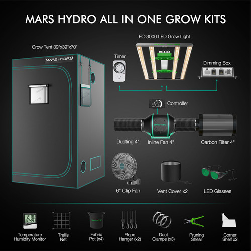 Mars Hydro FC-3000 2台セット Mars Hydro FC-3000 2台セット Mars Hydro FC-3000 2台セット Mars Hydro
