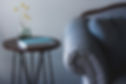 Blue Couch and End Table