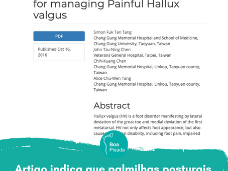 Palmilhas para Hallux valgo