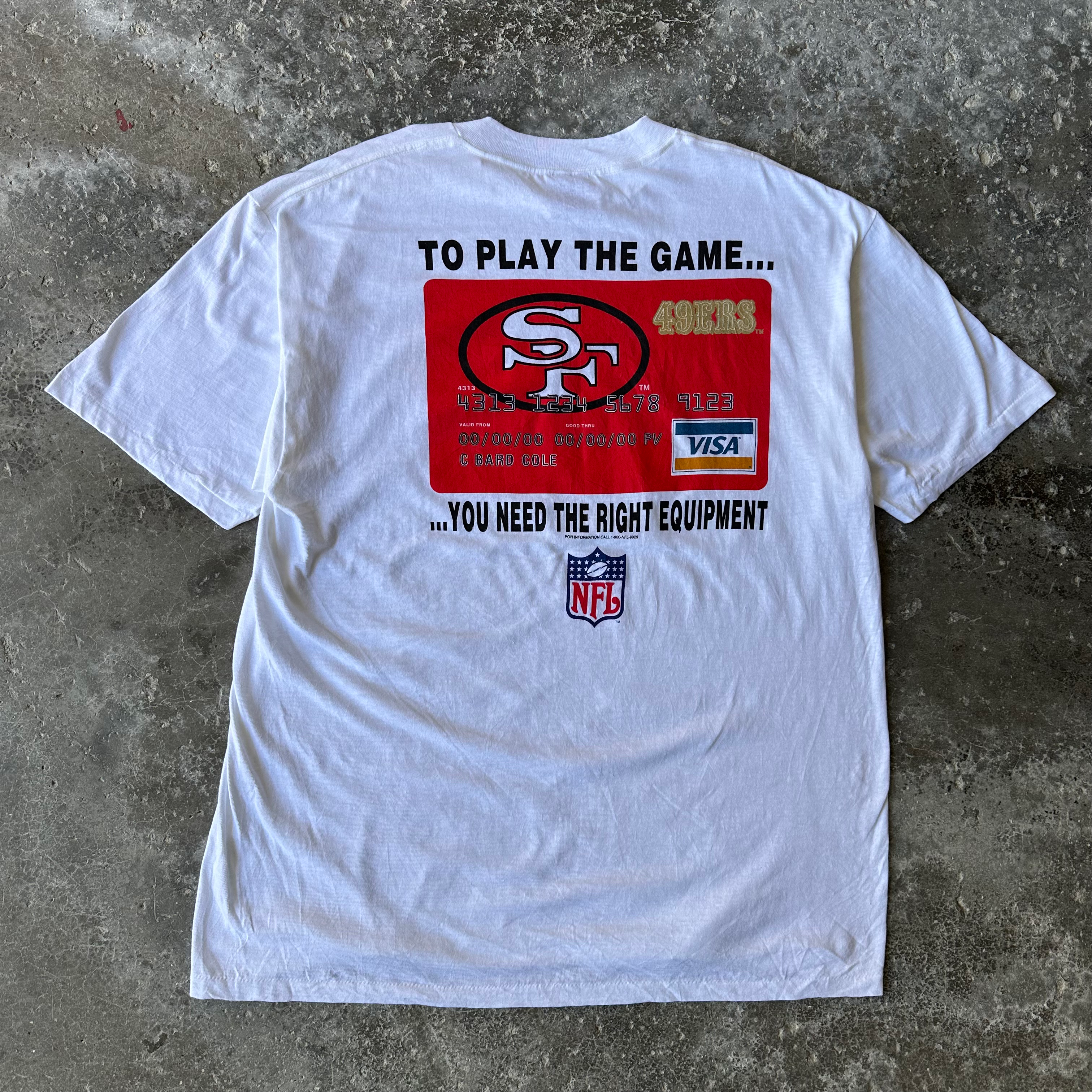 90s NFL VISA  SINGLE STITCH TEE XL
